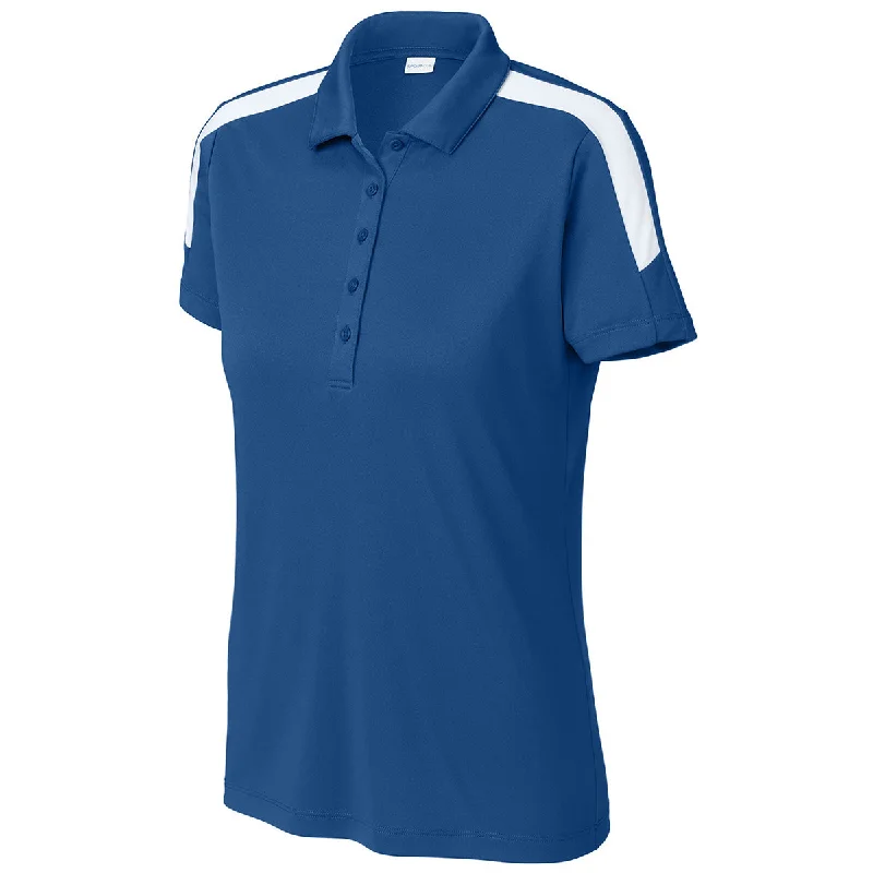 Comfortable Women's Clothes Sport-Tek Women's True Royal/ White Competitor United Polo