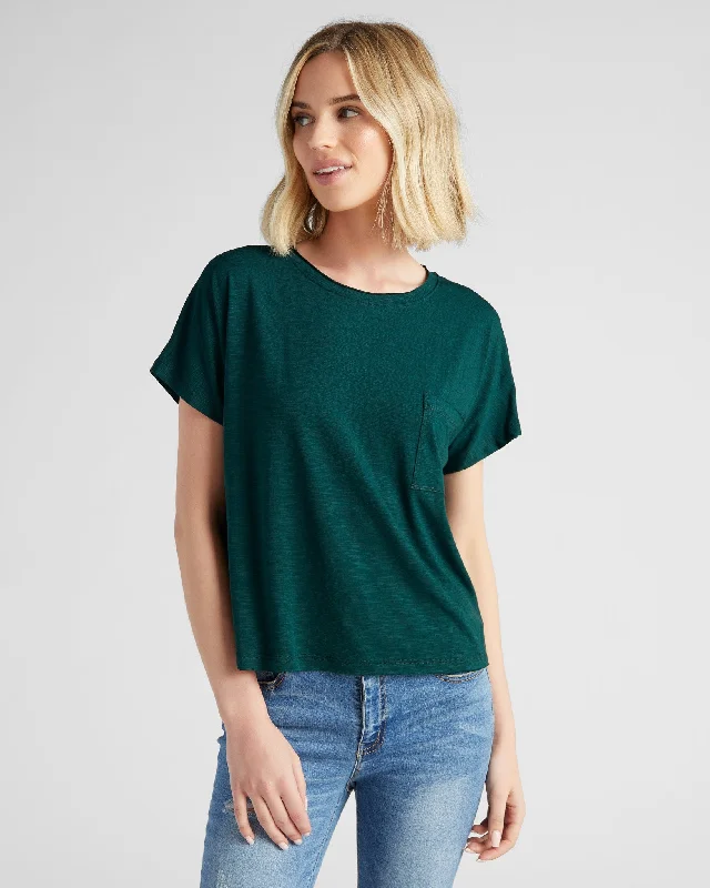 Chic Clothes For Women Slub Pocket Tee