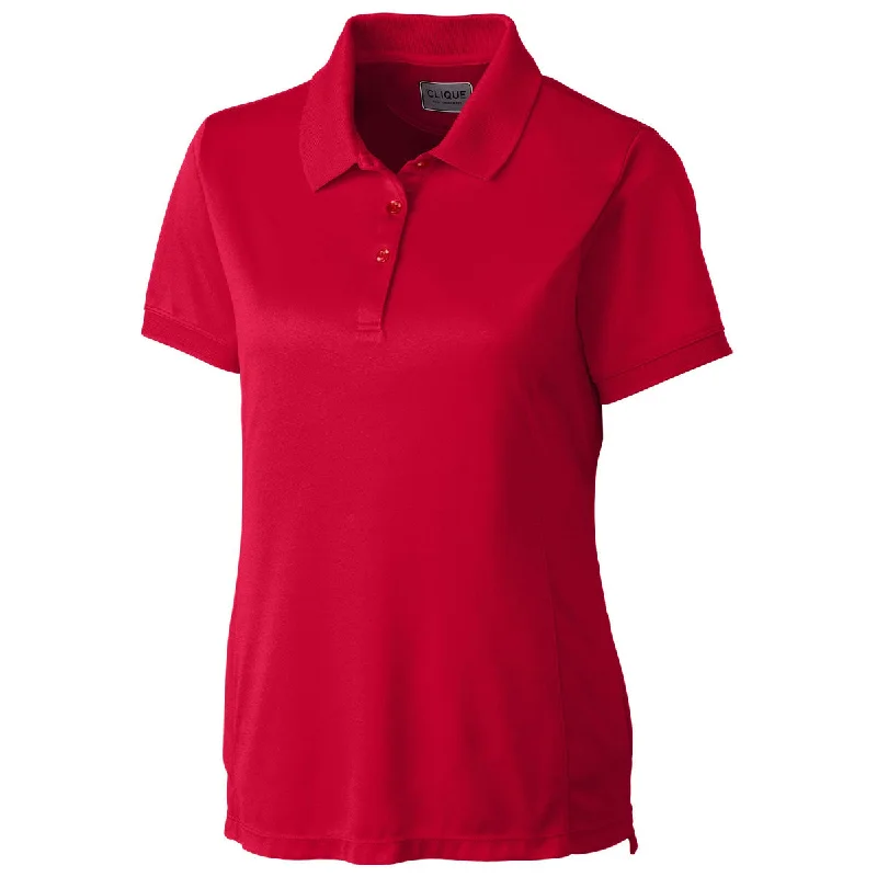 VIP Member Discount Clique Women's Red Oslo Pique Polo