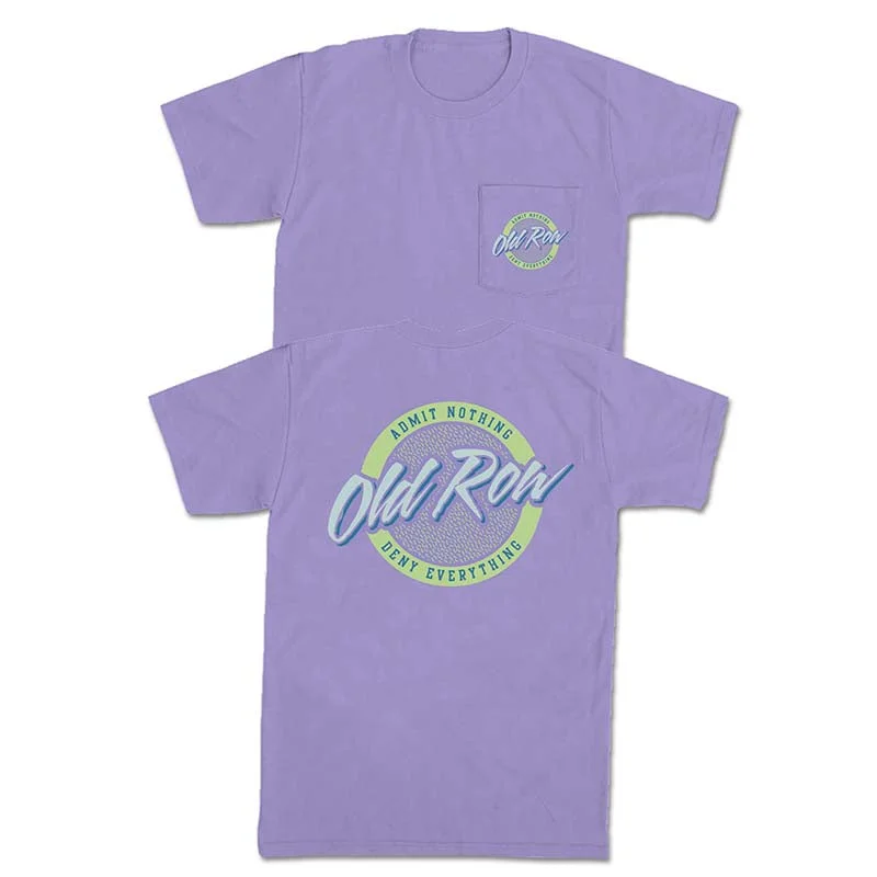 Formal Garments For Women Circle Logo Violet Short Sleeve T-Shirt