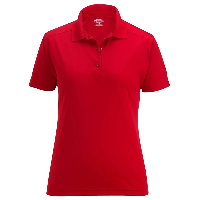 Sophisticated Outfits Edwards Women's Red Snag-Proof Short Sleeve Polo