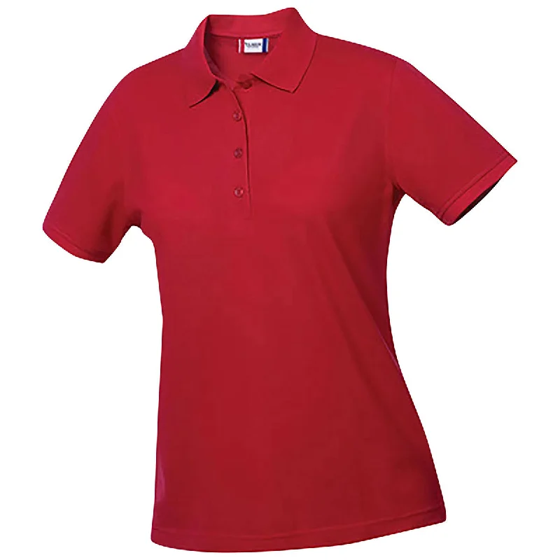 Women's Comfortable Apparel Clique Women's Red Elmira Polo