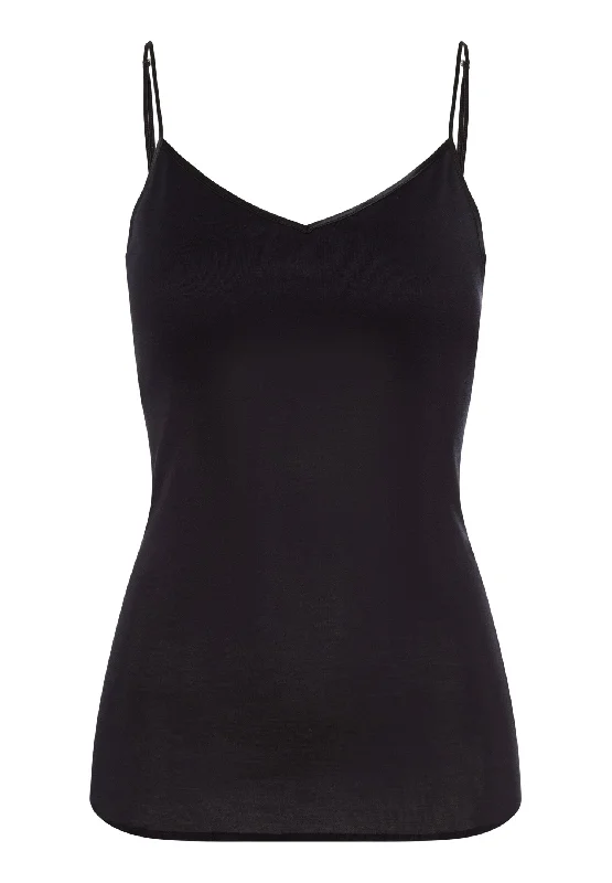 Outfits Ideas Cotton Seamless Padded Cotton Camisole | Black 71605-019