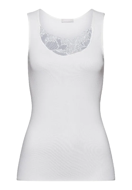 Big Sale Event Anne Cotton Round Neck Tank Top | Off White 70932-102