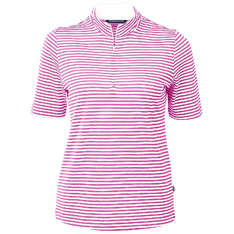 Trend Alert Cutter & Buck Women's Gelato Virtue Eco Pique Stripped Recycled Polo