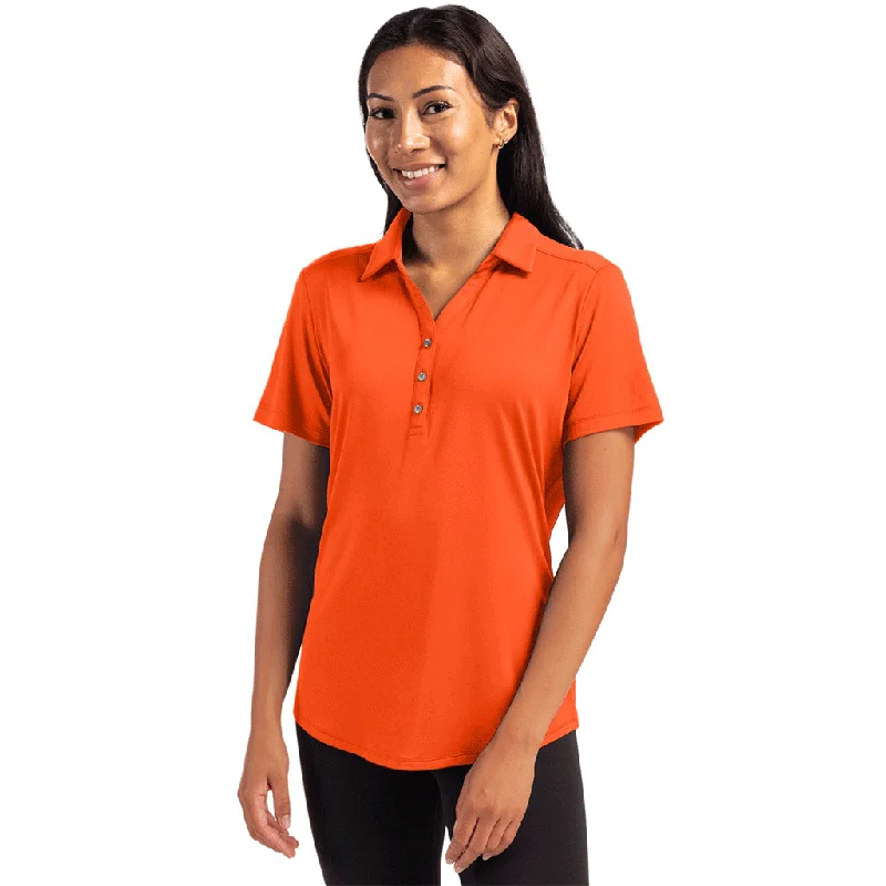 Elegant Fashion Cutter & Buck Women's College Orange Forge Eco Stretch Recycled Polo