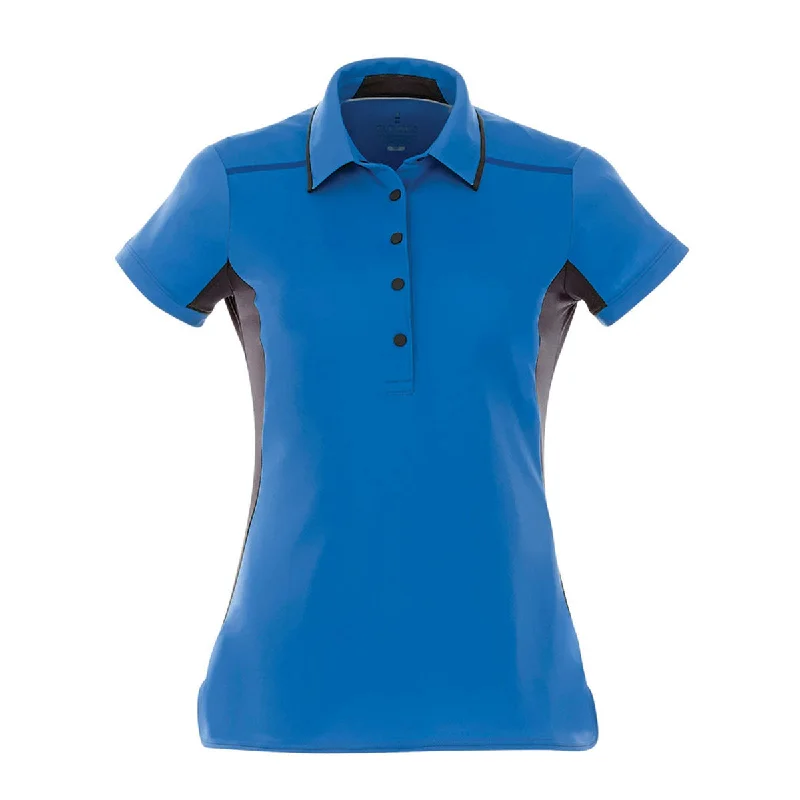 Fashion Women's Clothing Elevate Women's Olympic Blue/Grey Storm Royce Short Sleeve Polo