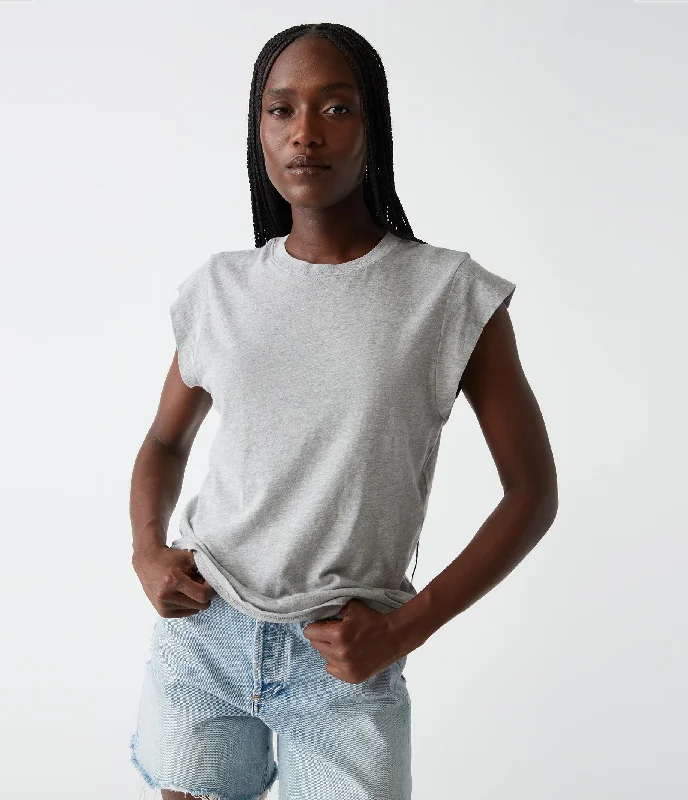 Women's Outerwear Attire Joey Power Shoulder Tee