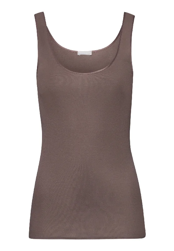 Luxury Fashion Cotton Seamless Round Neck Cotton Tank Top | Stonewash 71604-2756