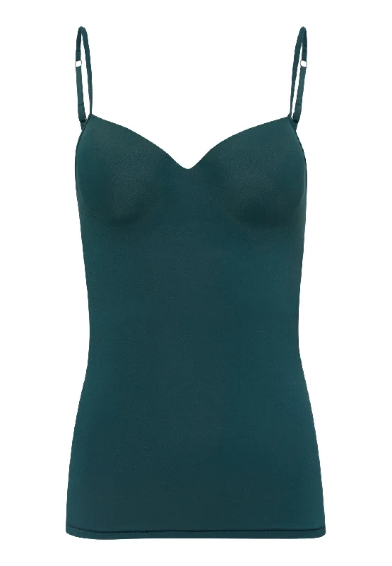 Women Wear Boutique Allure Padded Bra Camisole | Dark Spruce 71462-1254