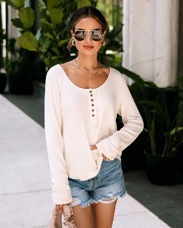 Trend Alert Shiva Long Sleeve Henley Top