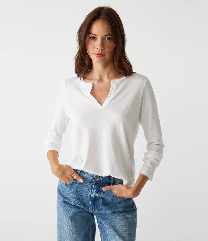 Affordable Women's Attire Hailie Rib Mixed Tee