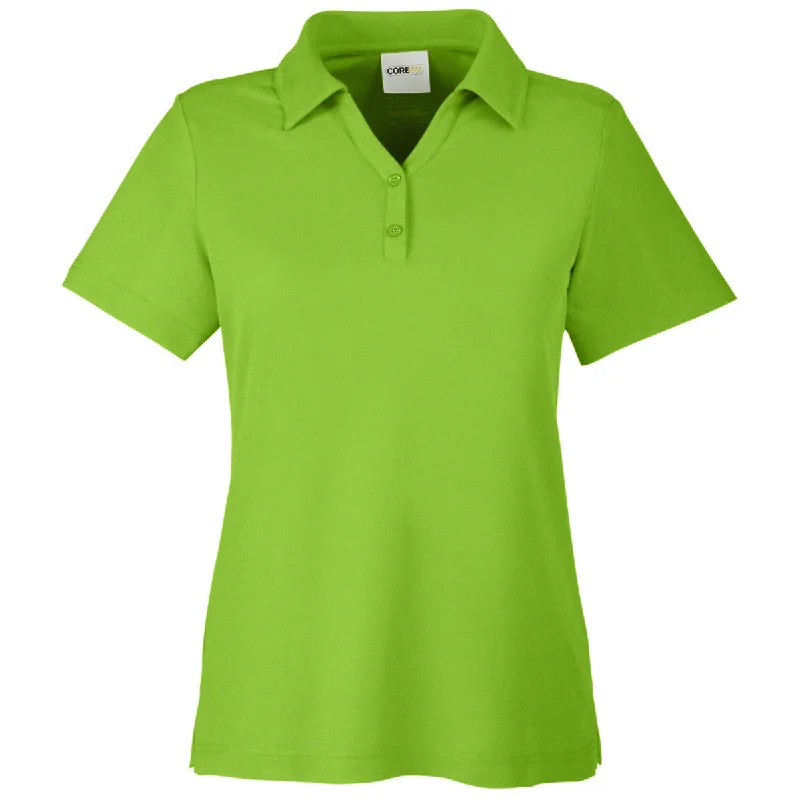 Chic Women's Garments Core 365 Women's Acid Green Fusion ChromaSoft Pique Polo