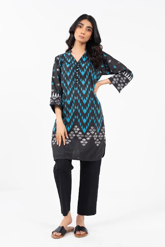 Affordable Women's Outfit Stitched - Printed Slub Kurti