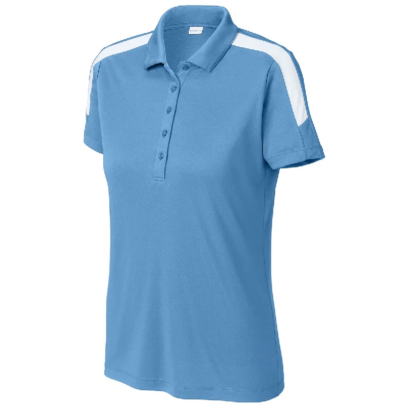 Classic Women's Apparel Sport-Tek Women's Carolina Blue/ White Competitor United Polo