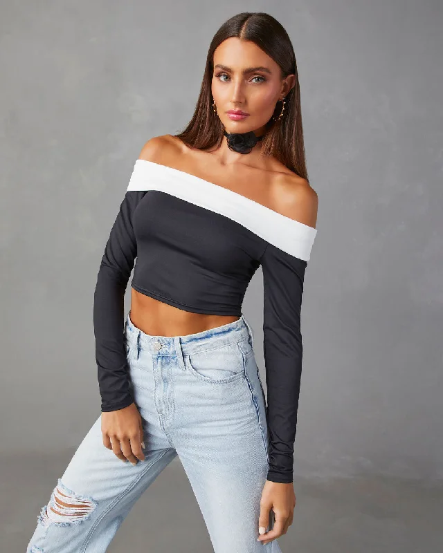 Best Online Boutiques Barton Off Shoulder Long Sleeve Top