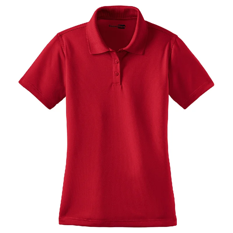 Comfortable Casual Women's Clothing CornerStone Women's Red Select Snag-Proof Polo