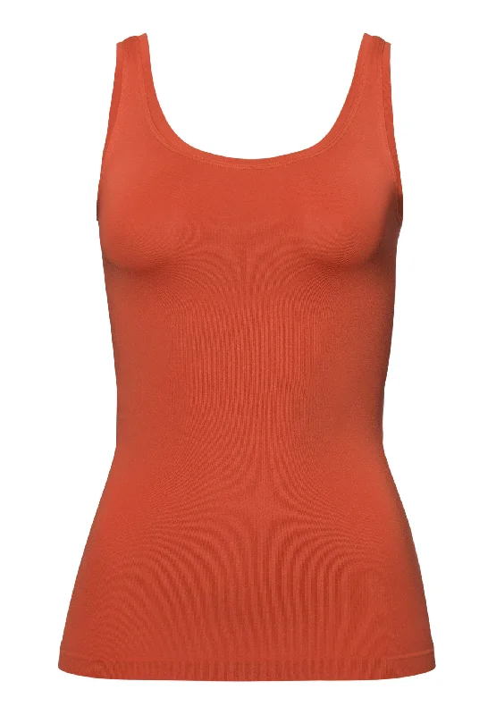 Women Clothes Touch Feeling Round Neck Tank Top | Ripe Apple 71814-2293