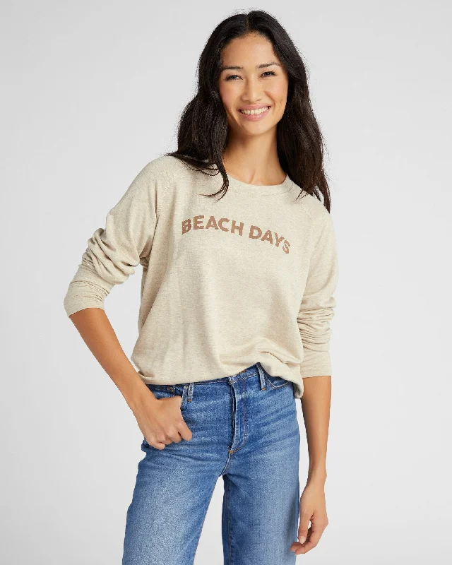 Elegant Styles Beach Days Graphic Sweatshirt