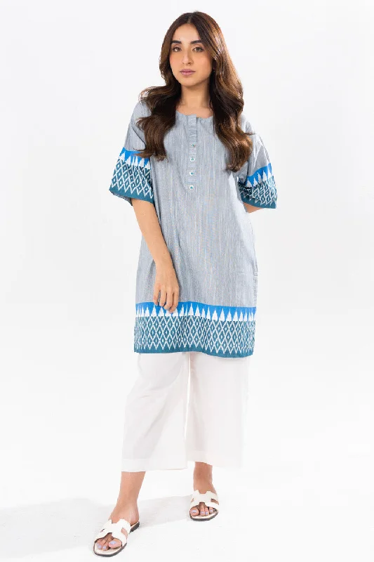 Women's Attire Stitched - Dyed Printed Cambric Kurti