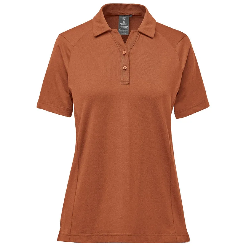 Women's Attire Stormtech Women's Rust Oasis Short Sleeve Polo