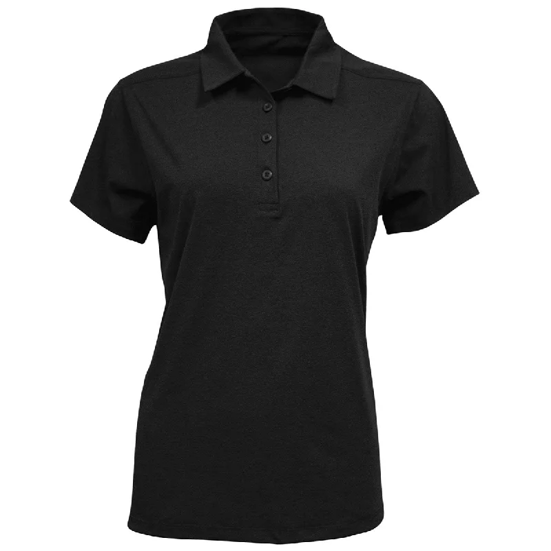 Women's High-Fashion Attire BAW Women's Black Sorona Polo