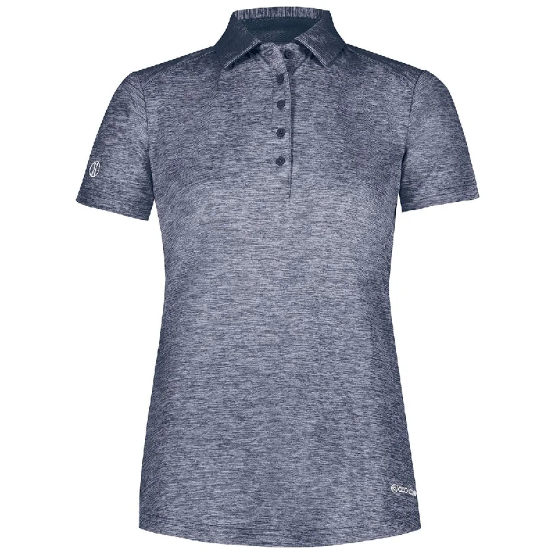 Sophisticated Style Holloway Women's Navy Heather Electrify Coolcore Polo