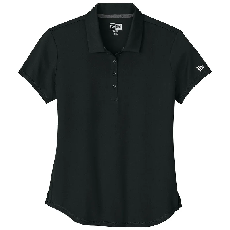 Women's Plus-Size Apparel New Era Women's Black Power Polo