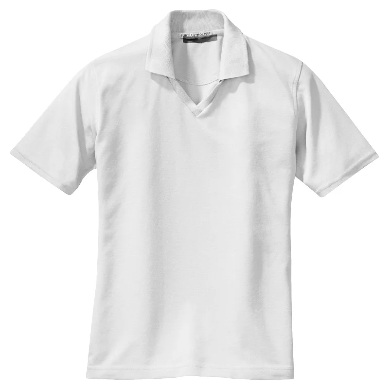 Holiday Discount Port Authority Women's White Rapid Dry Polo