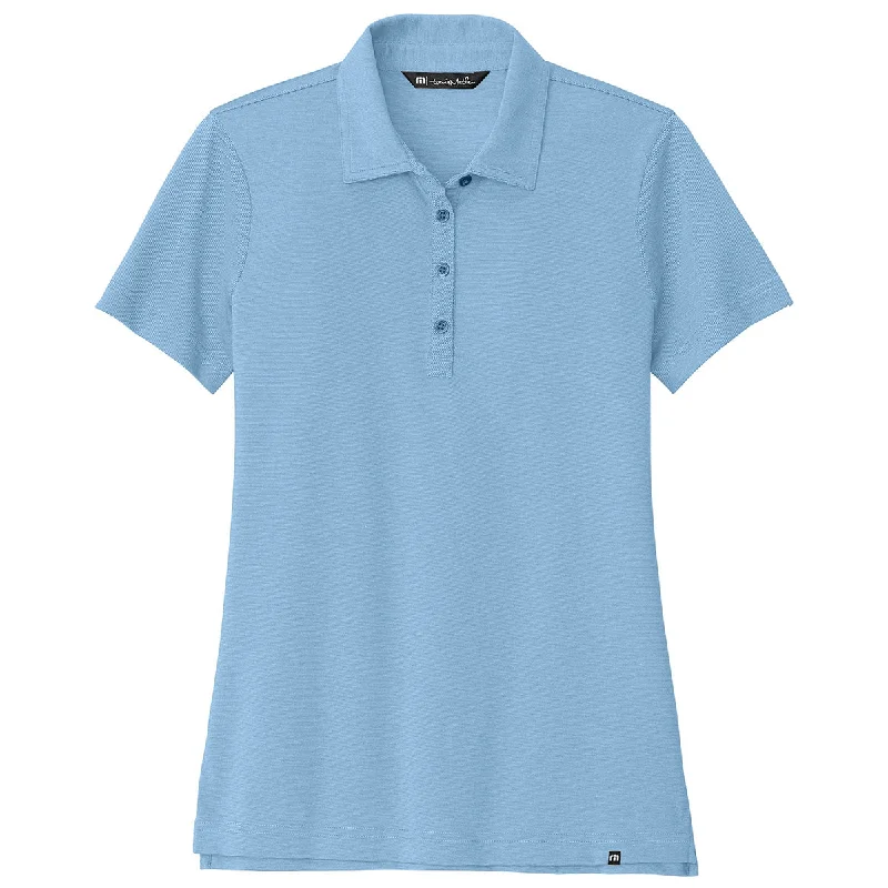 Chic Women's Clothing Online TravisMathew Women's Strong Blue Heather Sunnyvale Polo