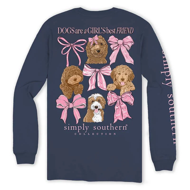 Women's Sports Apparel Dogs Are Girls Best Friend Long Sleeve T-Shirt