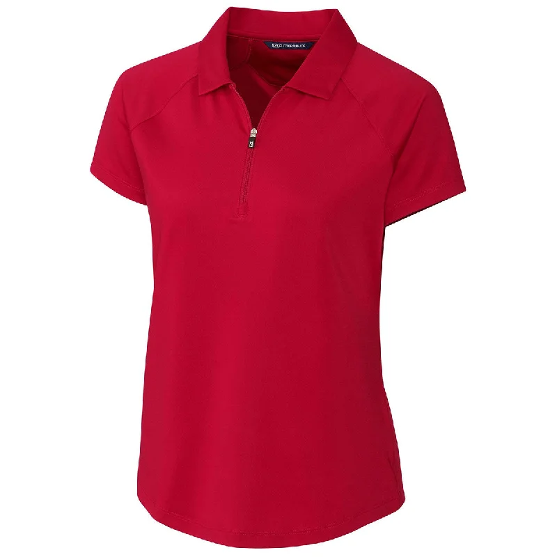 Women's Fashion-Forward Apparel Cutter & Buck Women's Cardinal Red Forge Polo