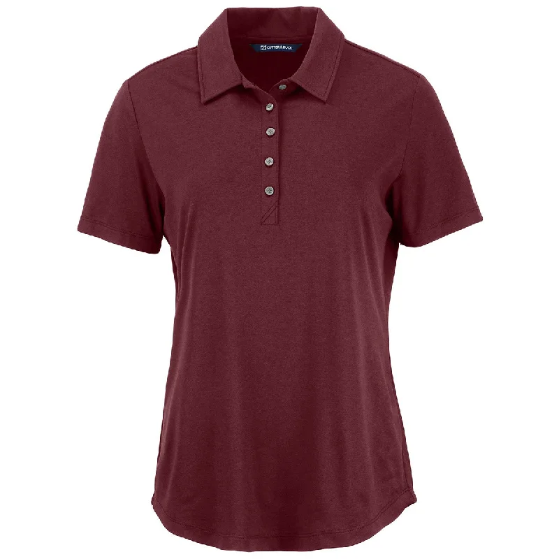 Women's Trendy Garments Cutter & Buck Women's Bordeaux Coastline Epic Comfort Eco Recycled Polo