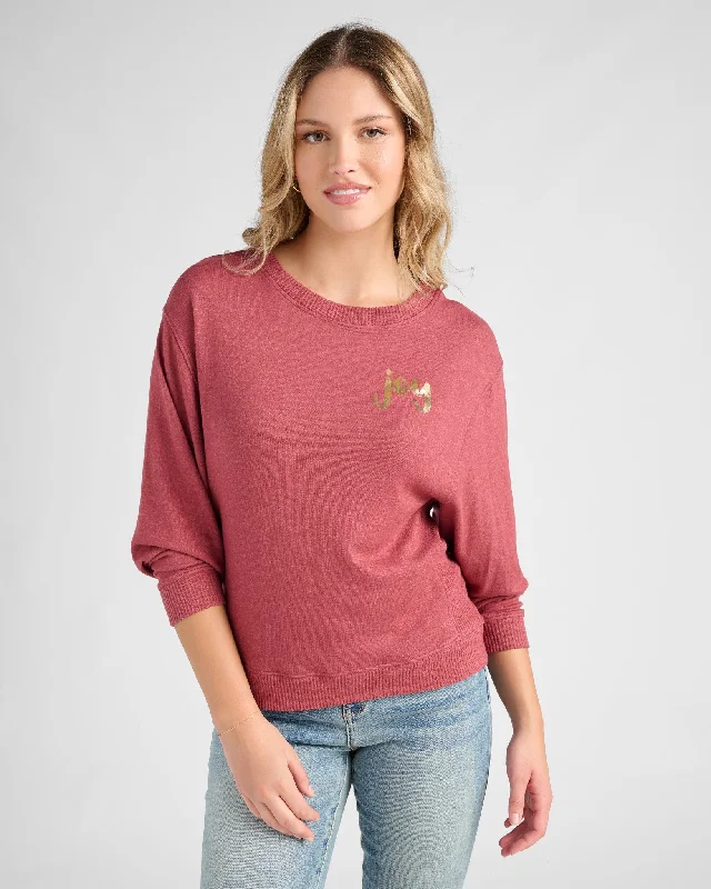 Stylish Savings Shoreline Hacci Holiday Graphic Crew