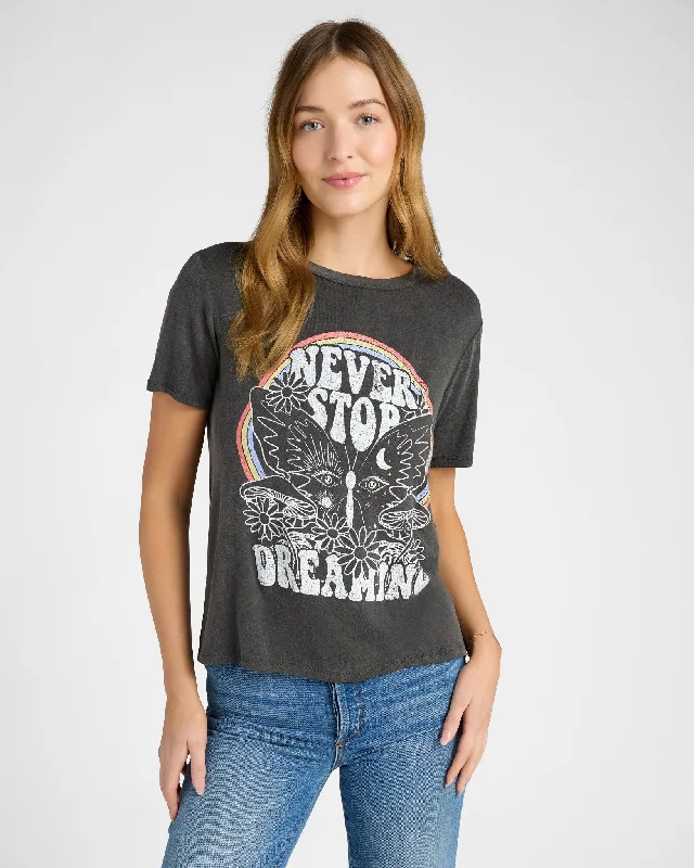 Women's Contemporary Apparel Never Stop Dreaming Graphic Tee