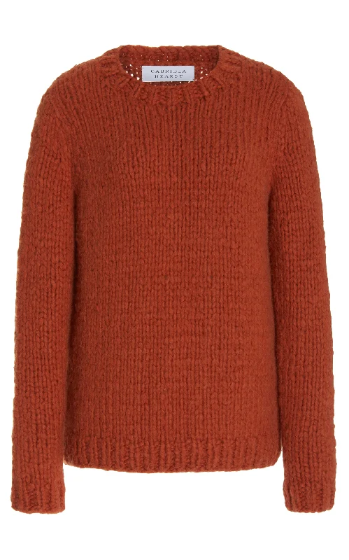 Affordable Online Boutiques Lawrence Knit Sweater in Copper Welfat Cashmere