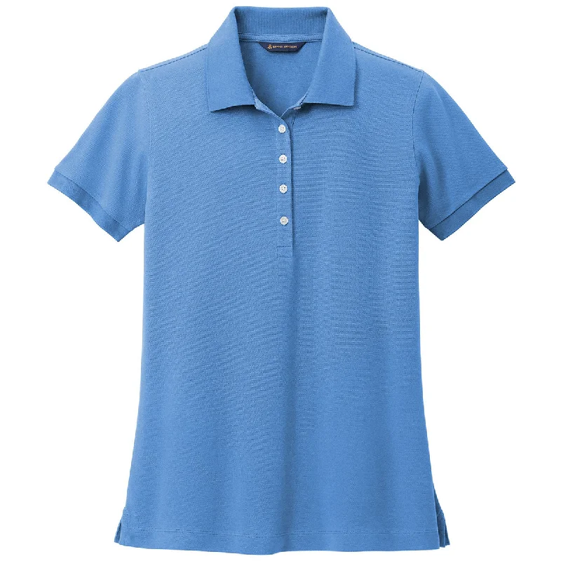 Luxury Women's Fashion Brooks Brothers Women's Charter Blue Pima Cotton Pique Polo