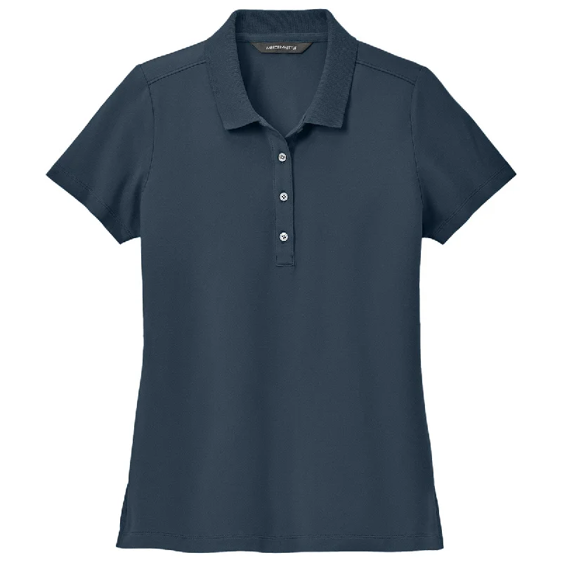 Casual Women's Clothing Online Mercer+Mettle Women's Night Navy Stretch Pique Polo