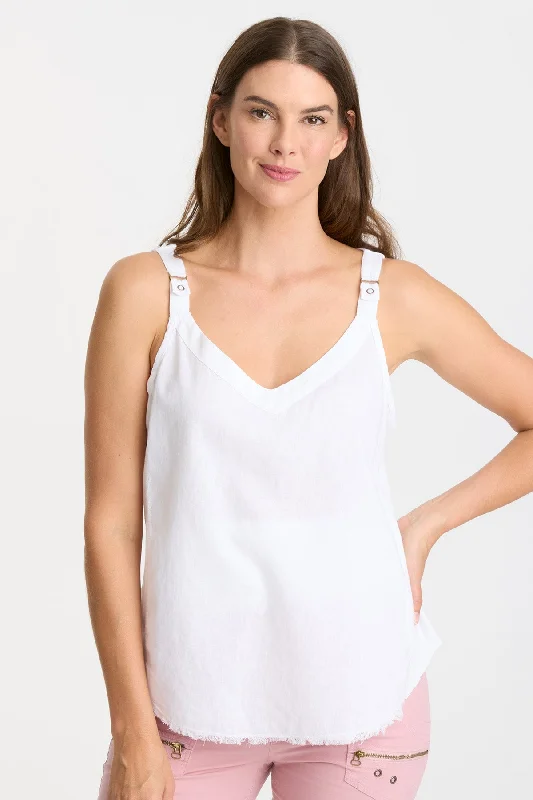 Seasonal Women's Fashion Trends Linen Theroux Tank