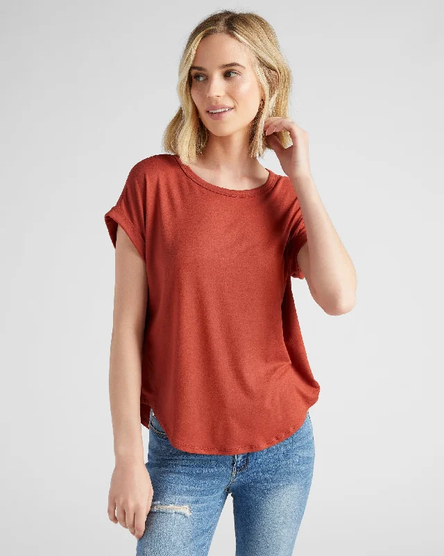 Latest Trends Sonoran Brushed Knit Dolman Tee