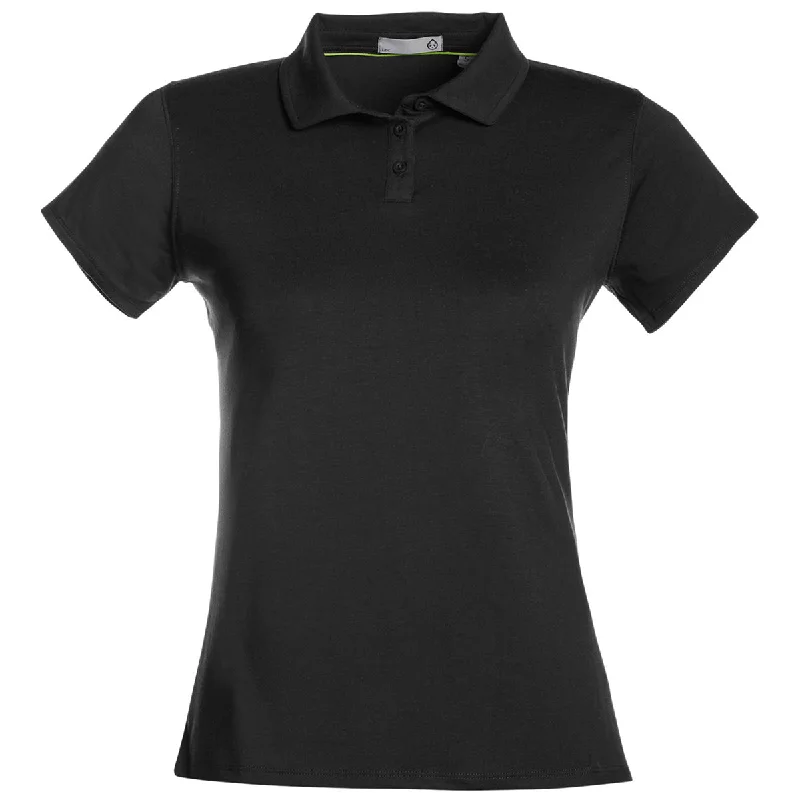 Women's Trendy Apparel tasc Women's Black Air Lightweight Polo