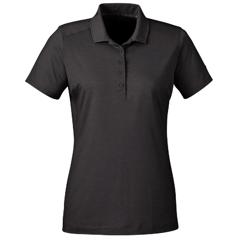 Women's Elegant Outfit Puma Golf Women's Puma Black Bandon Polo