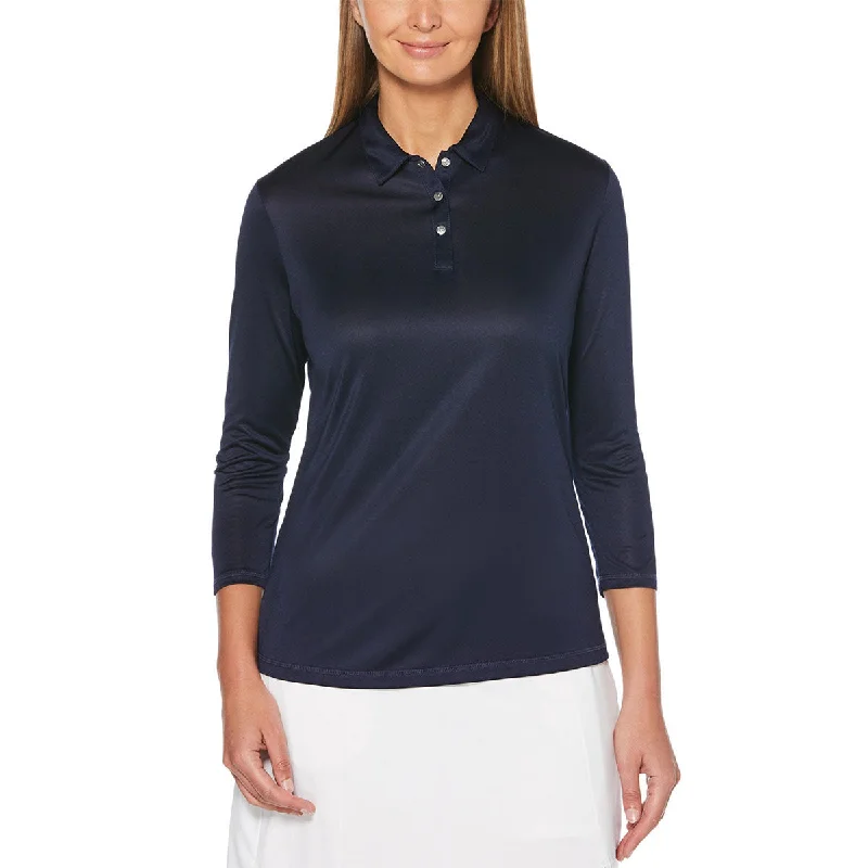 Timeless Classics Callaway Women's Peacoat 3/4 Sleeve Jersey Polo