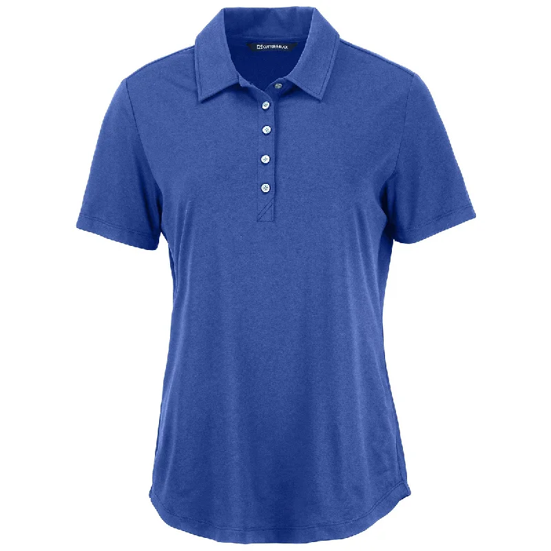 Women's Transitional Garments Cutter & Buck Women's Tour Blue Coastline Epic Comfort Eco Recycled Polo