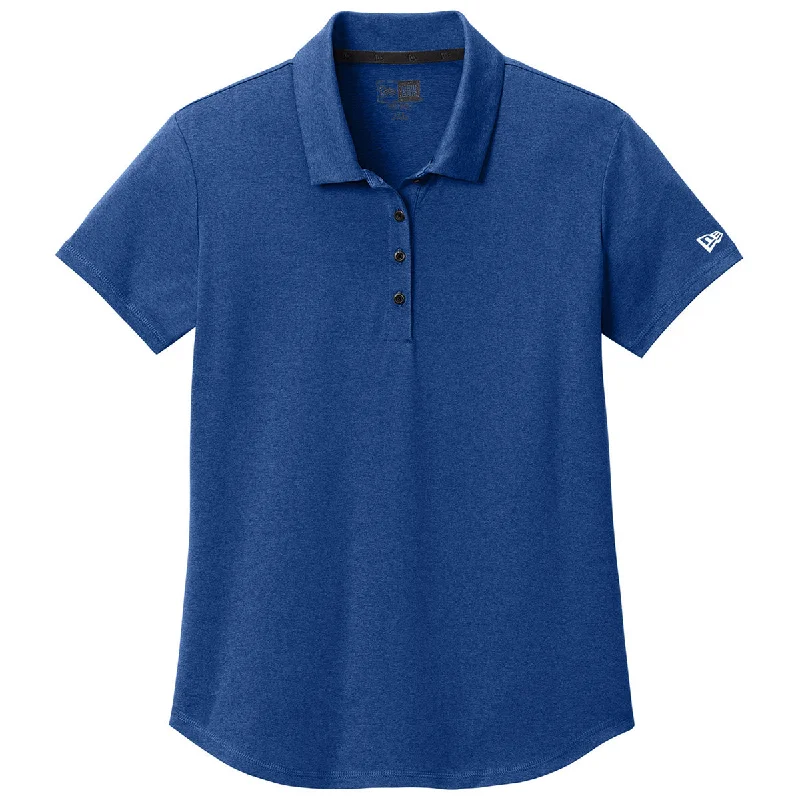 Women's Travel Apparel New Era Women's Royal Heather Power Polo