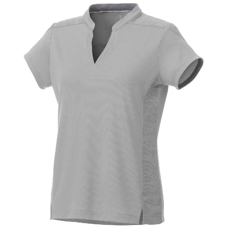 Women's Chic Outfit Elevate Women's Silver Piedmont Short Sleeve Polo