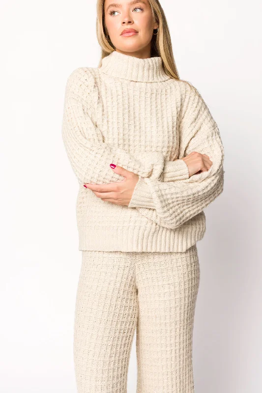 Flash Sales This Week Lovender Turtleneck Sweater in Natural