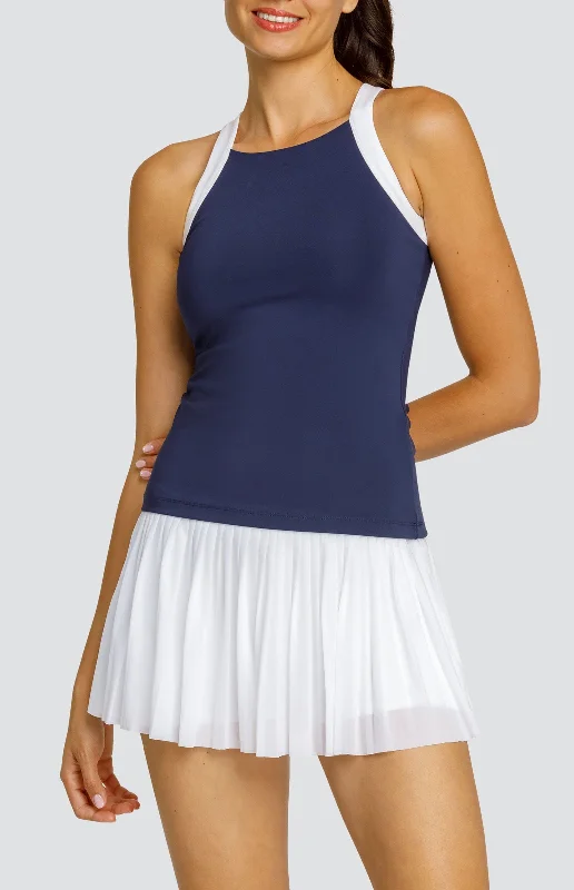 Modern Casual Clothing Zoraya Tank - Navy Blue