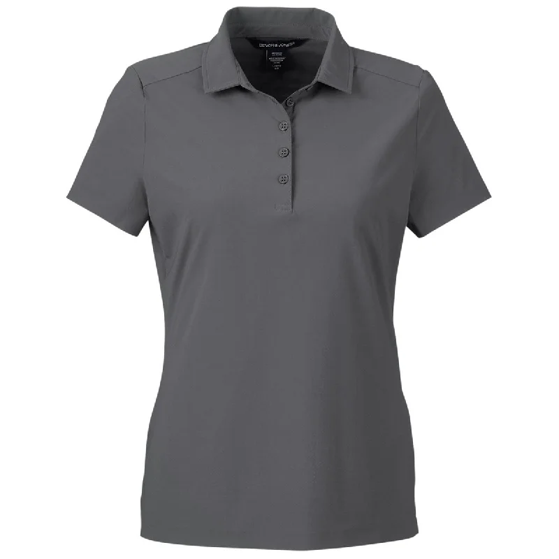 Comfortable Women's Outfits Devon & Jones Women's Graphite CrownLux Performance Windsor Welded Polo