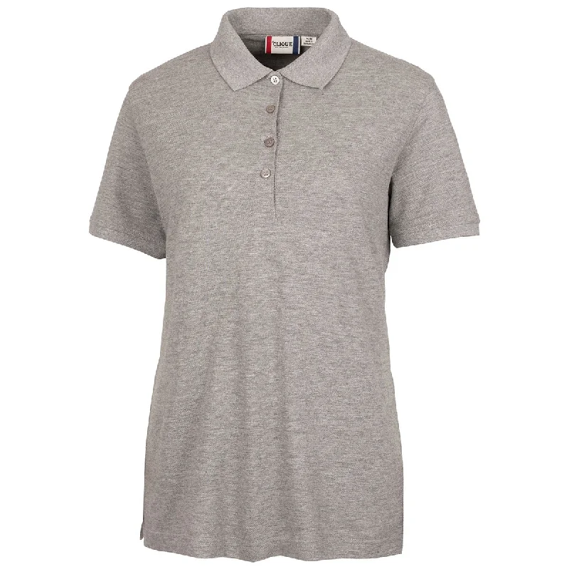 Women's Elegant Apparel Clique Women's Grey Melange Elmira Polo